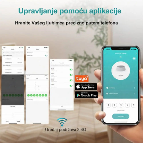 Pametna automatska hranilica za mačke i pse 4L Pametni Ljubimac