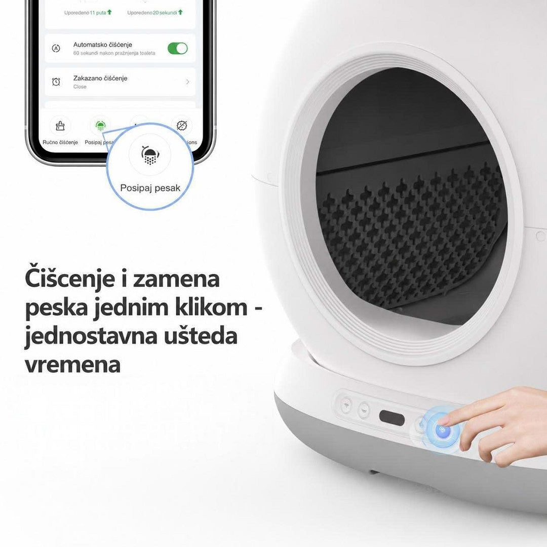 Pametni automatski toalet za mačke